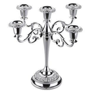 CORBELL SILVER COMPANY Queen Anne 10.25'' H Metal Tabletop Candelabra