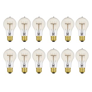 GLOBE ELECTRIC COMPANY 60 Watt E26/Medium (Standard) Dimmable 2200K Incandescent Bulb (Set of 12)