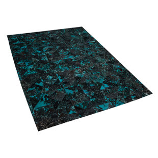 WILLISTON FORGE Darion Black/Turquoise Rug