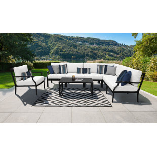 KATHY IRELAND HOMES & GARDENS BY TK CLASSICS Madison 8 Piece Sectional Seating Group with Cushions