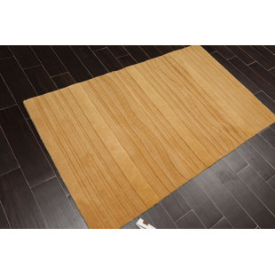 ORIENTAL RUG OF HOUSTON Handmade Wool Yellow Rug