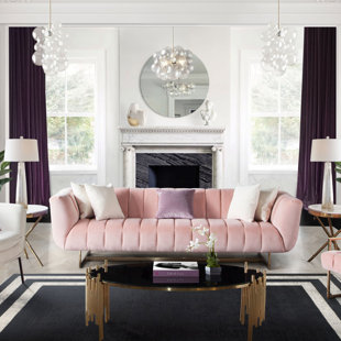 DIAMOND SOFA Venus 98" Tuxedo Arm Sofa