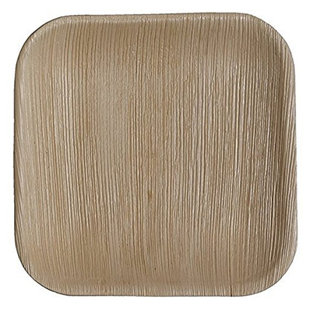CATERECO Disposable Bamboo Appetizer Plate for 100 Guests (Set of 100)