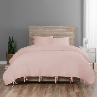 VUE ELEMENTS Hinton Modern & Contemporary Linen Duvet Cover Set