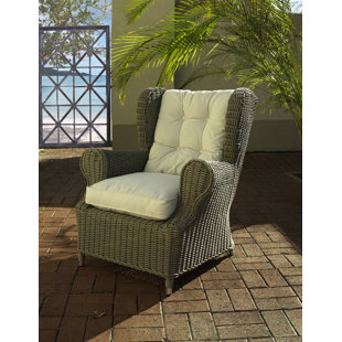 PADMAS PLANTATION Outdoor Cottage Deep Seating Patio Chair with Cushion
