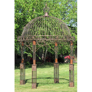 ZAER LTD INTERNATIONAL Valiko 9.5 Ft. W x 9.5 Ft. D Steel Patio Gazebo Gazebo