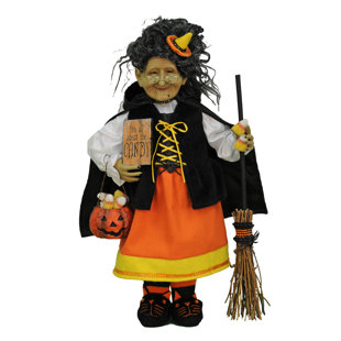 KAREN DIDION ORIGINALS Candy Corn Witch Figurine