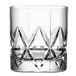 ORREFORS Peak 8oz. Crystal Whiskey Glass Set (Set of 4)