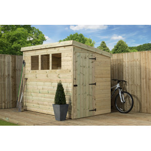 EMPIRE SHEDS LTD 5 Ft. W x 7 Ft. D Shiplap Pent Wooden Shed