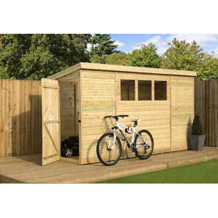 EMPIRE SHEDS LTD 5 Ft. W x 10 Ft. D Shiplap Pent Wooden Shed