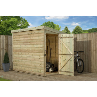 EMPIRE SHEDS LTD 5 Ft. W x 7 Ft. D Shiplap Pent Wooden Shed