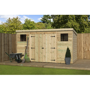 EMPIRE SHEDS LTD 14 Ft. W x 6 Ft. D Shiplap Pent Wooden Shed