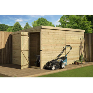 EMPIRE SHEDS LTD 8 Ft. W x 12 Ft. D Shiplap Pent Wooden Shed