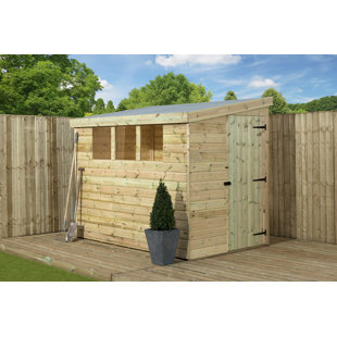 EMPIRE SHEDS LTD 4 Ft. W x 8 Ft. D Shiplap Pent Wooden Shed