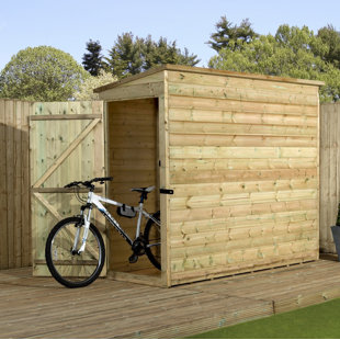 EMPIRE SHEDS LTD 3 ft. W x 6 ft. D Shiplap Pent Wooden Shed