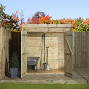 EMPIRE SHEDS LTD 6 Ft. W x 3 Ft. D Shiplap Pent Wooden Shed