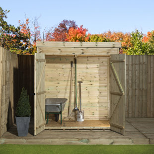EMPIRE SHEDS LTD 6 Ft. W x 4 Ft. D Shiplap Pent Wooden Shed