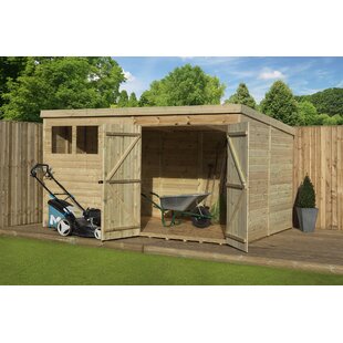 EMPIRE SHEDS LTD 14 Ft. W x 8 Ft. D Shiplap Pent Wooden Shed