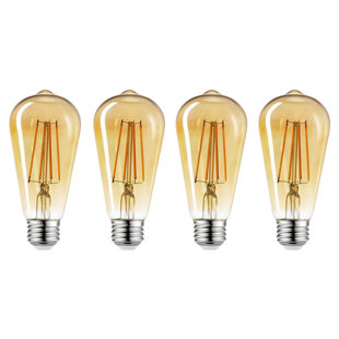 GLOBE ELECTRIC COMPANY Equivalent E26/Medium (Standard) Dimmable 2150K LED Bulb (Set of 4)