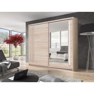 HYKKON Barnabas 2 Door Manufactured Wood Wardrobe