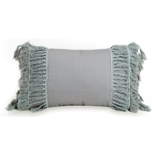 JESSICA SIMPSON HOME Coral Gables Applique Cotton Lumbar Pillow