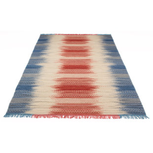 LATITUDE VIVE Chiu Geometric Hand Woven Flatweave Area Rug
