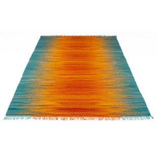 LATITUDE VIVE Chiu Abstract Hand Woven Flatweave Area Rug