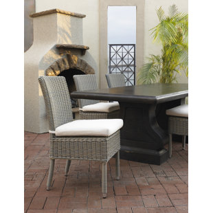 PADMAS PLANTATION Boca Outdoor Dining Side Chair with Cushion
