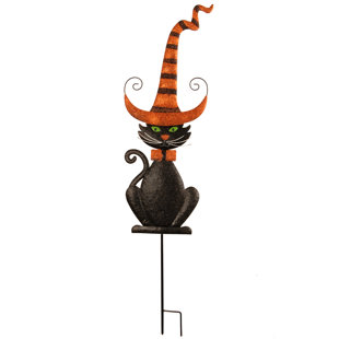 NATIONAL TREE CO. Halloween Cat Garden Stake