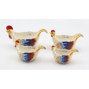 Cosmos Gifts 4 -Piece Ceramic Measuring Cup Set