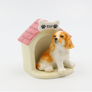 Cosmos Gifts Doghouse with Cocker Spaniel Salt and Pepper Shaker Set