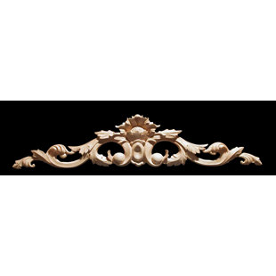 ALSTON INC. 7'' H x 36'' W x 0.88'' D Wood Onlay Scroll