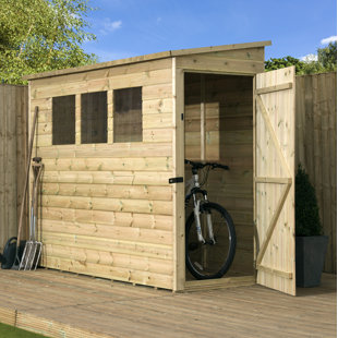 EMPIRE SHEDS LTD 6 Ft. W x 3 Ft. D Shiplap Pent Wooden Shed