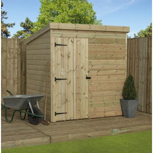 EMPIRE SHEDS LTD 5 Ft. W x 3 Ft. D Shiplap Pent Wooden Shed