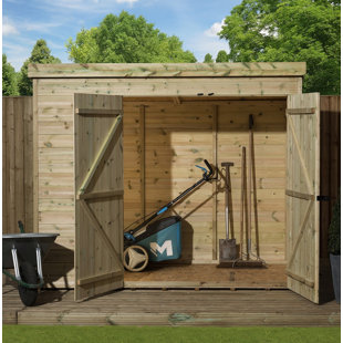 EMPIRE SHEDS LTD 7 Ft. W x 6 Ft. D Shiplap Pent Wooden Shed