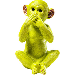 KARE DESIGN Money Box Monkey Iwazaru Lime