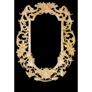 ALSTON INC. 35'' H x 25.5'' W x 1.25'' D Wood Onlay Scroll