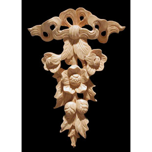 ALSTON INC. 5.5'' H x 8'' W x 1'' D Wood Onlay Scroll