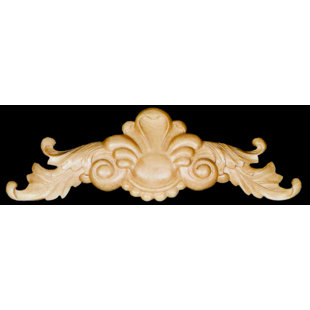 ALSTON INC. 3.75'' H x 12'' W x 1'' D Wood Onlay Scroll