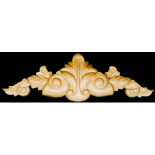 ALSTON INC. 3.75'' H x 12'' W x 1'' D Wood Onlay Scroll