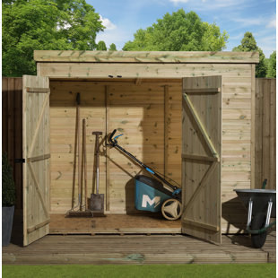 EMPIRE SHEDS LTD 8 Ft. W x 4 Ft. D Shiplap Pent Wooden Shed