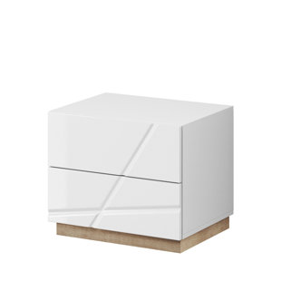 IVY BRONX Aghancrossy 2 Drawer Bedside Table