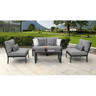 KATHY IRELAND HOMES & GARDENS BY TK CLASSICS Madison 4 Piece Sectional Seating Group with Cushions