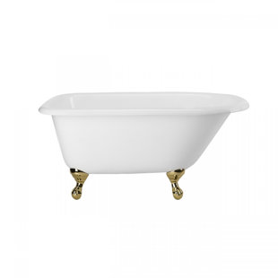 CHEVINGTON Norfolk 48.5'' x 30'' Freestanding Soaking Cast Iron Bathtub