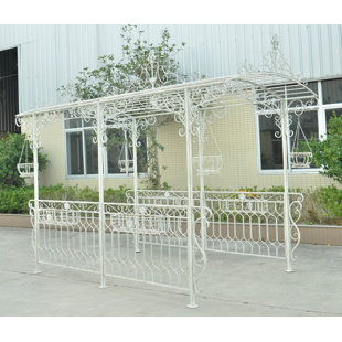 ZAER LTD INTERNATIONAL Georgia Iron Patio Gazebo Gazebo