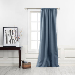 CANORA GREY Singleton Cotton Blend Semi Sheer Curtain Panel