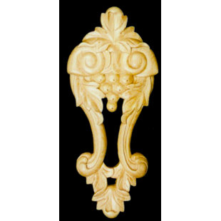 ALSTON INC. 3'' H x 7'' W x 0.5'' D Wood Onlay Scroll