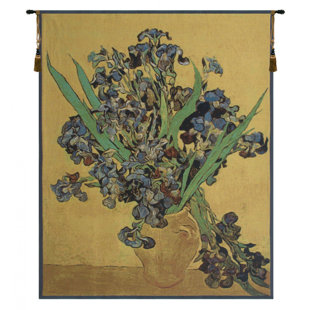 CHARLOTTE HOME FURNISHINGS Van Gogh Iris Gold Tapestry