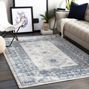 LANGLEY STREET® Fitz Performance Taupe/Blue Rug