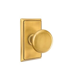 EMTEK Privacy (Bed & Bath) Providence Knob with Rectangular Rose